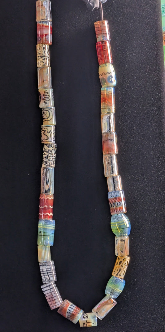 7tenglass Bead Necklace